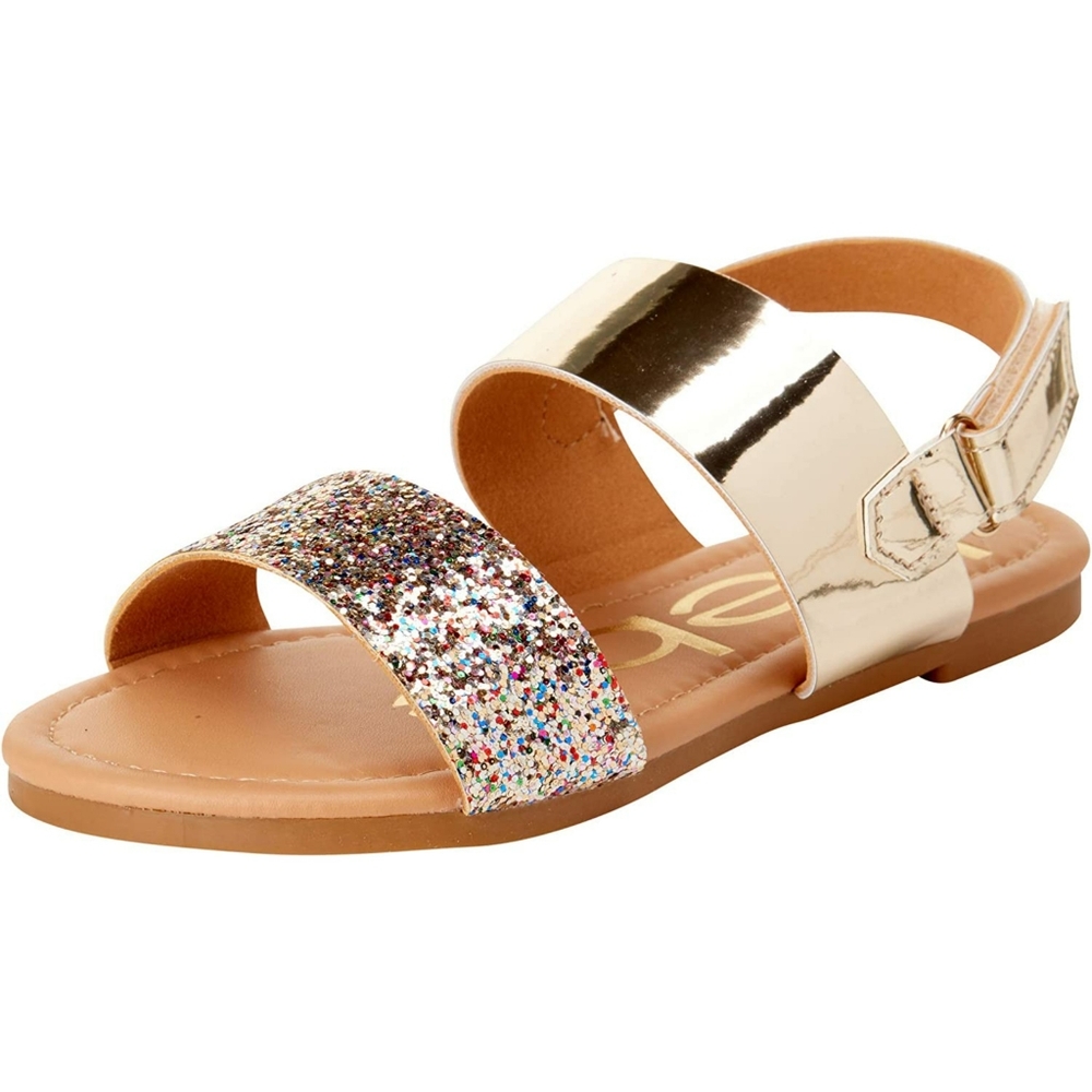 NWT Bebe Girls Glitter Sandals